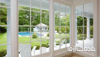 معرفی مدل پنجره دو جداره بزرگ (upvc)