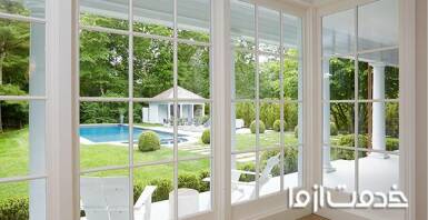 معرفی مدل پنجره دو جداره بزرگ (upvc)