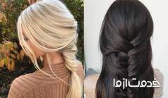 بلوند کردن موهای مشکی رنگ شده