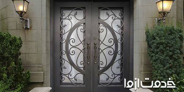رنگ درب حیاط منزل ساده و شیک
