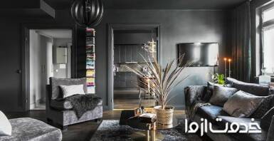 رنگ خاکستری زغالی در نقاشی ساختمان