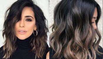 جدیدترین هایلایت روی موی تیره (قهوه ای و مشکی)