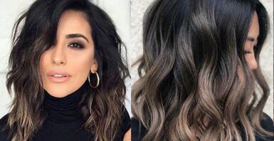 جدیدترین هایلایت روی موی تیره (قهوه ای و مشکی)