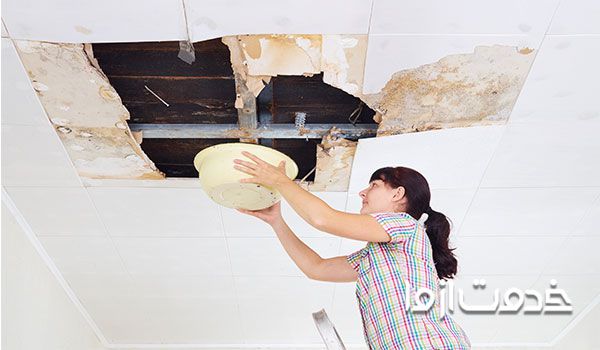 علت نم دادن سقف دستشویی و حمام  + رفع آن