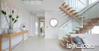 نصب نرده شیشه ای در ساختمان