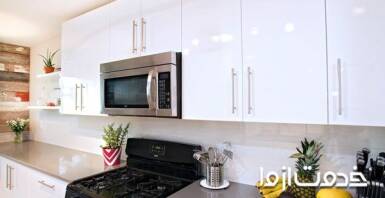 کابینت های گلاس برای آشپزخانه
