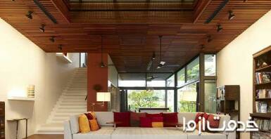 معرفی انواع سقف کاذب چوبی