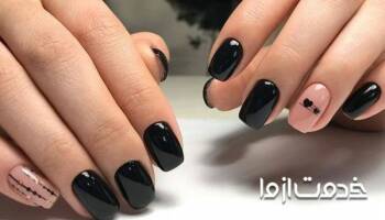  لاک دو رنگ برای طراحی ناخن 