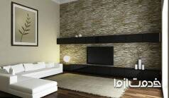 انواع سنگ آنتیک برای پشت تلویزیون