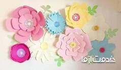 ایده‌های خلاقانه برای تزیین دیوار با کاغذ رنگی