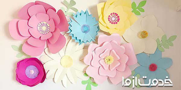 ایده‌های خلاقانه برای تزیین دیوار با کاغذ رنگی