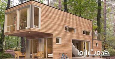 طراحی و ساخت کانکس چوبی