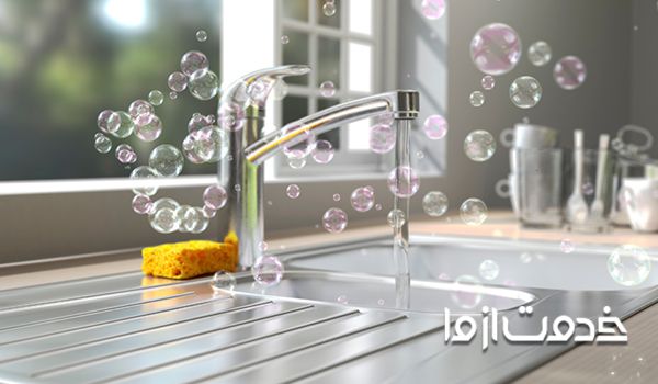  چگونه سینک ظرفشویی را برق بیندازیم؟