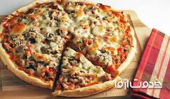 طرز تهیه پیتزا مخلوط خانگی خوشمزه