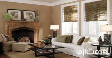 ترکیب رنگ نسکافه ای دیوار