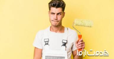 نقاشی ساختمان طرح چرم