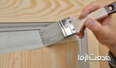 آموزش رنگ درب چوبی با انواع رنگ ها به صورت مرحله ای