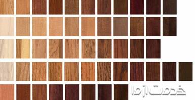 انواع رنگ چوب مبلمان