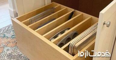 کابینت کشویی برای دکوراسیون آشپزخانه