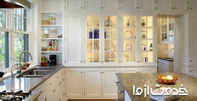 شیشه بین کابینتی