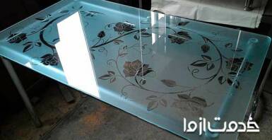 حکاکی روی شیشه و آینه