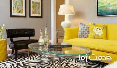 انتخاب رنگ کوسن متناسب با مبلمان