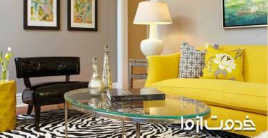 انتخاب رنگ کوسن متناسب با مبلمان