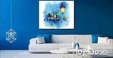 آموزش نقاشی ساختمان با رنگ روغنی