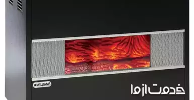 علت نارنجی، زرد و قرمز سوختن شعله بخاری