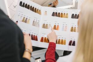 رنگ موی ساده بانوان