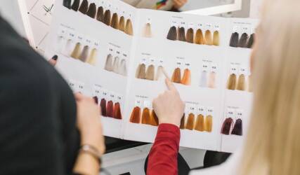 رنگ موی ساده بانوان