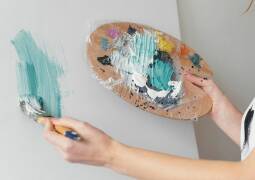 آموزش نقاشی روی بوم