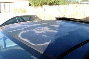 ترمیم آفتاب سوختگی رنگ خودرو