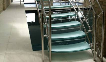 اجرا و نصب پله استیل